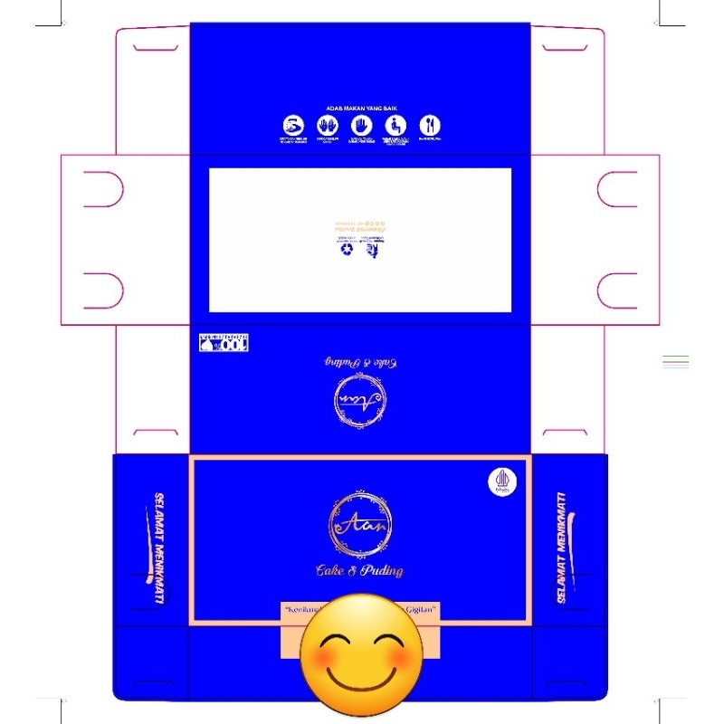 

DUS CUSTOM UKURAN 22x10x7,5 CM (MINIM ORDER 1.000 PCS)