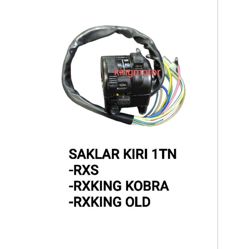 SAKLAR KIRI (BAHAN BABET) HOLDER LAMPU SWITCH HANDLE LH 1TN YAMAHA RXS RXKING KOBRA RX KING COBRA RX