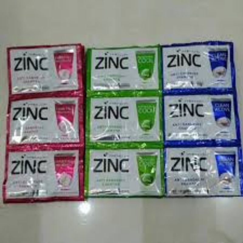 sampo zinc 1 renceng isi 12 sachet