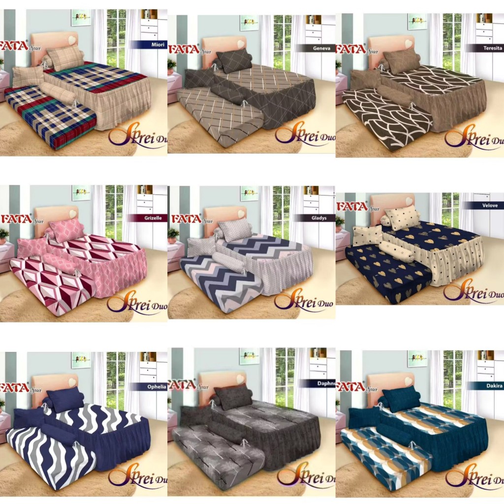 FATA - Sprei sorong/ atas bawah/ Duo/ 2in1 120x200 fata signature