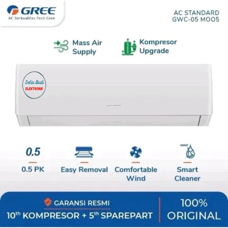 Ac Split Gree 1/2 PK Standard GWC-05M005 / 05Moo5 New