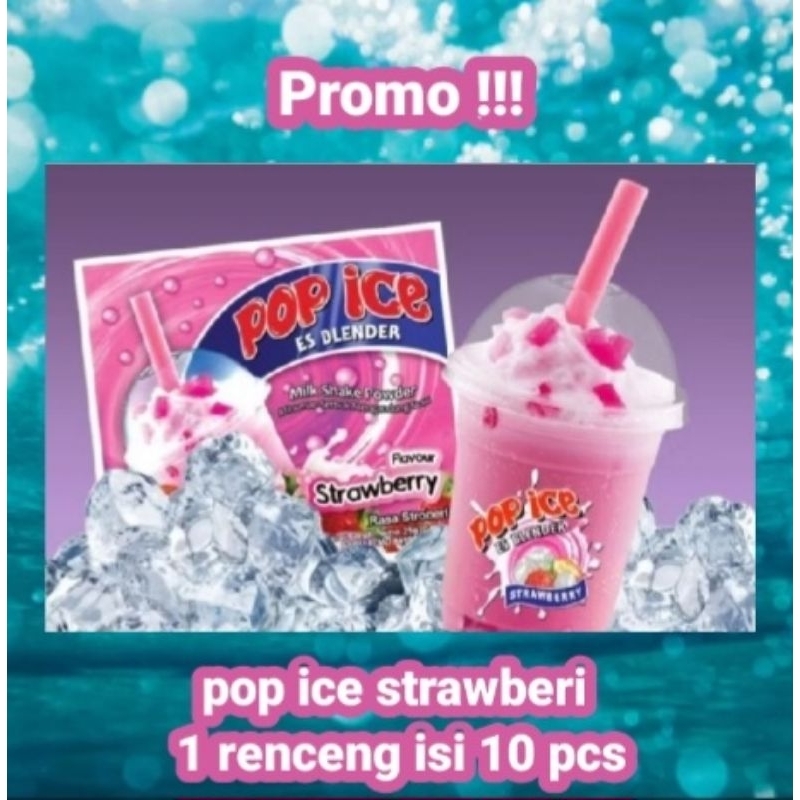 

pop ice rasa strawbery 1 renceng isi 10 pcs