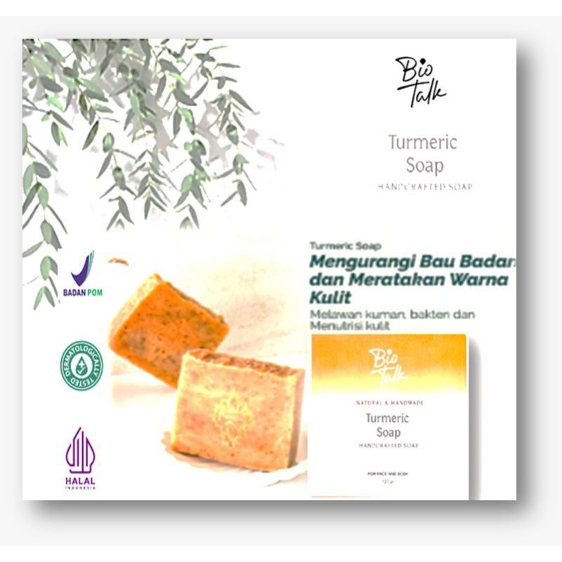 Biotalk sabun Turmeric 120gr