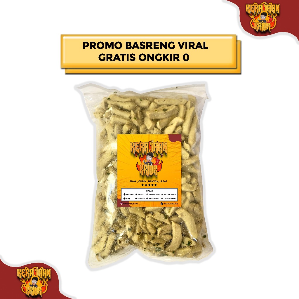 

Promo Basreng Viral 250 Gram Enak Pedas Gurih Cemilan Mantap Food Snack Makanan Keripik