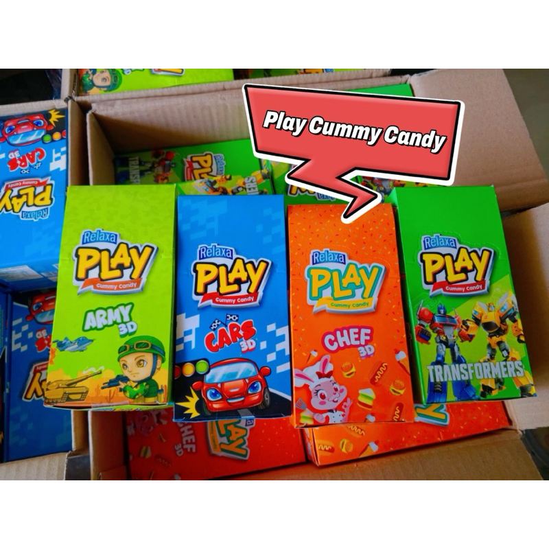 

( Box ) Relaxa Play Gummy Candy 1box isi 12pcs