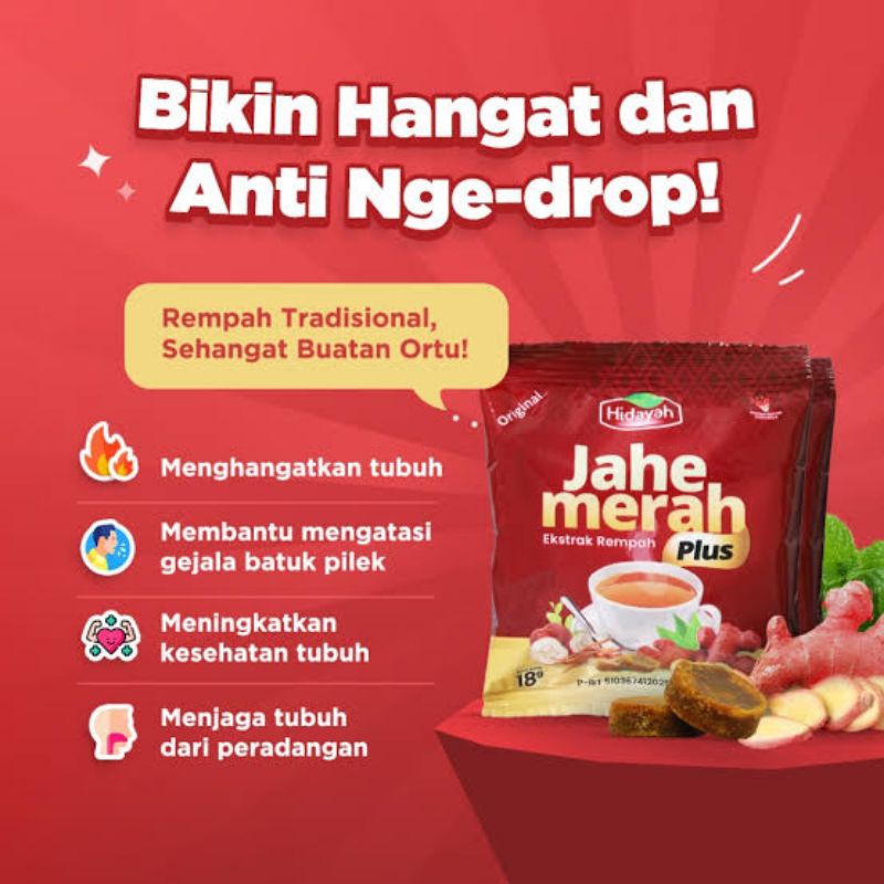 

Jahe Merah Hidayah Sachet