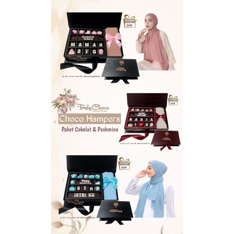 

Kado hampers ulang tahun Anniversary coklat trulychoco EGH20