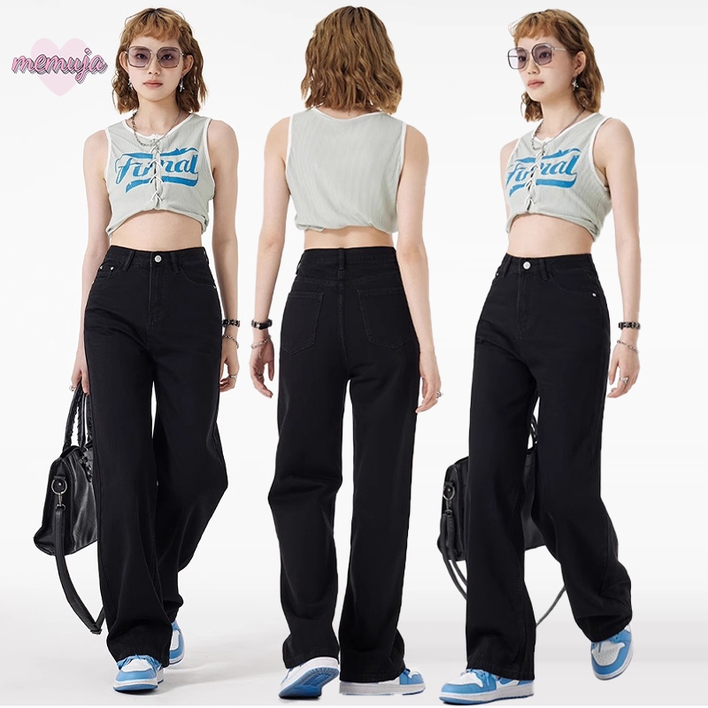 Celana jeans high waist wanita celana jeans hitam wanita Kulot wanita jeans celana wanita high waist