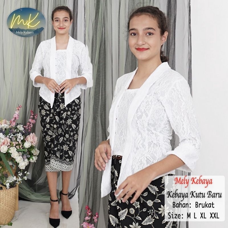 Stellan Kebaya brokat kutubaru / Kebaya kutubaru brokat Rok Lilit