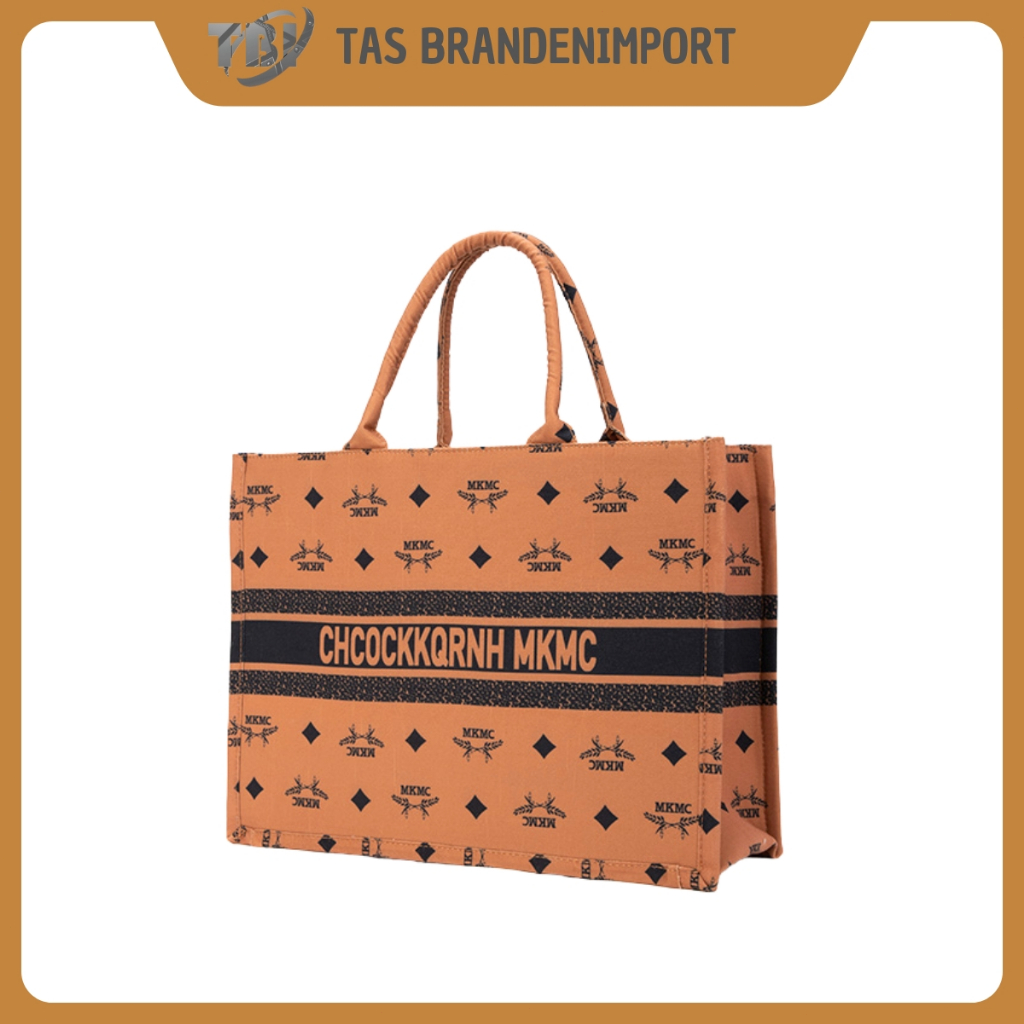 Tote Bag Aesthetic Hand Bag Jinjing Kanvas Elegant Motif Kekinian Tas Bahu Medium Shoulder Bag Trave