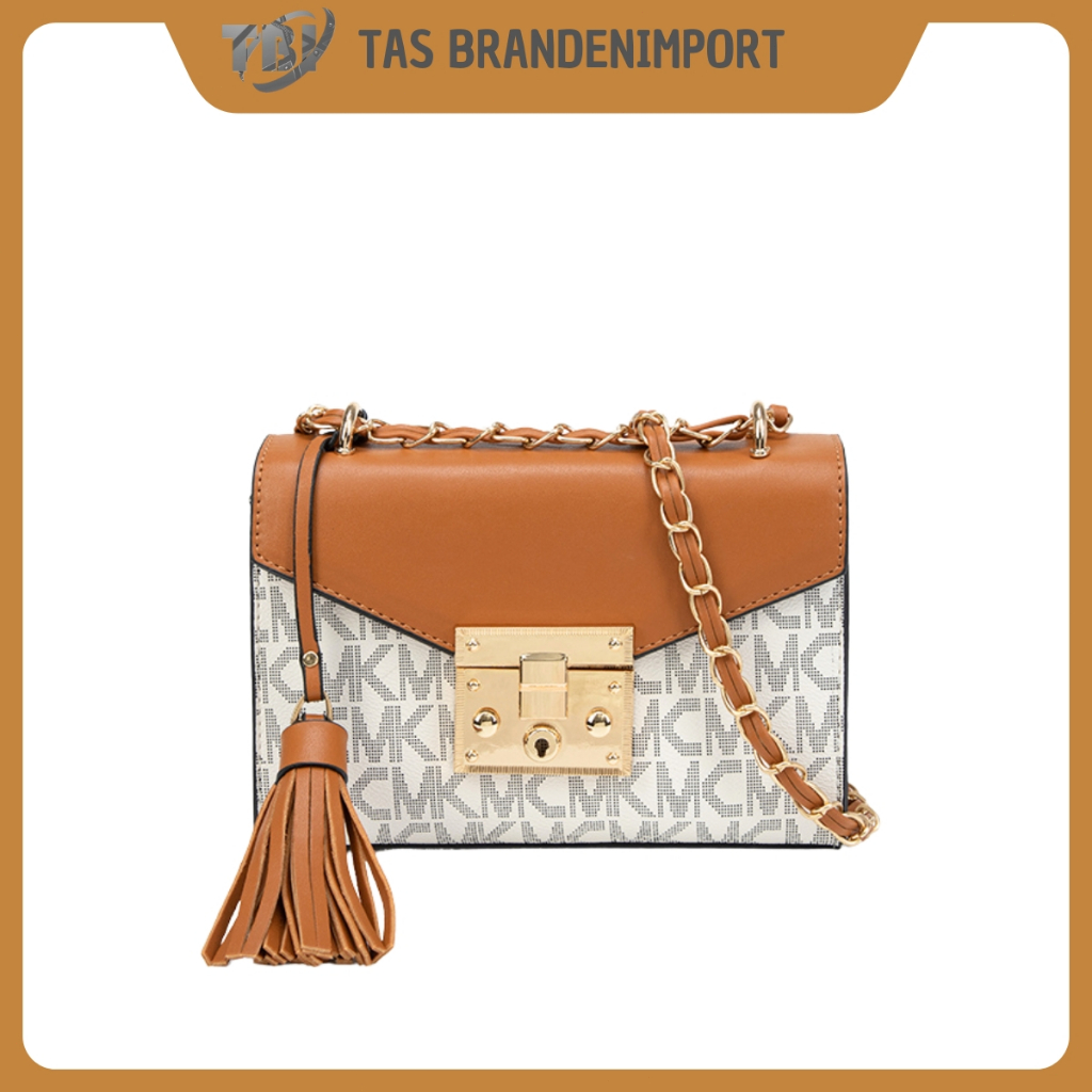 Tas Selempang Wanita Sling Bag Tali Rantai Quilted Shoulder Bag Elegant Kulit Pesta Aesthetic Crossb