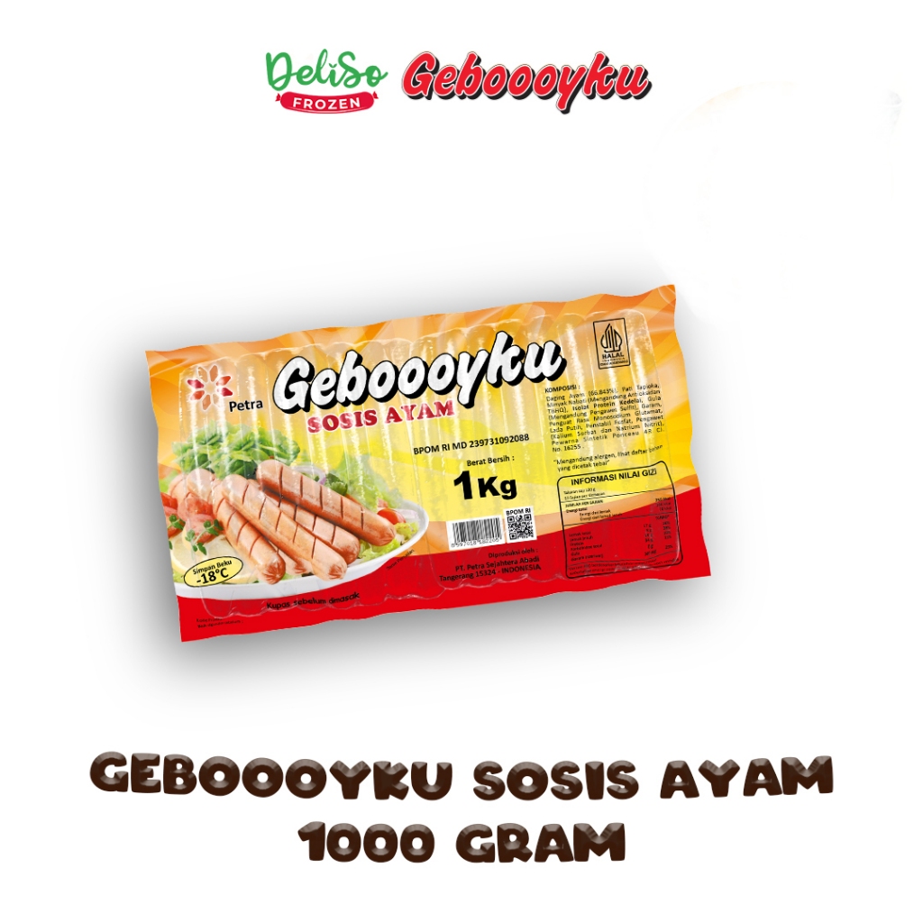 

Sosis Ayam Panjang Geboooyku 1000 Gram