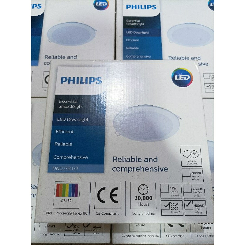 Lampu panel / led Downlight DN027B 22 watt CW / Putih