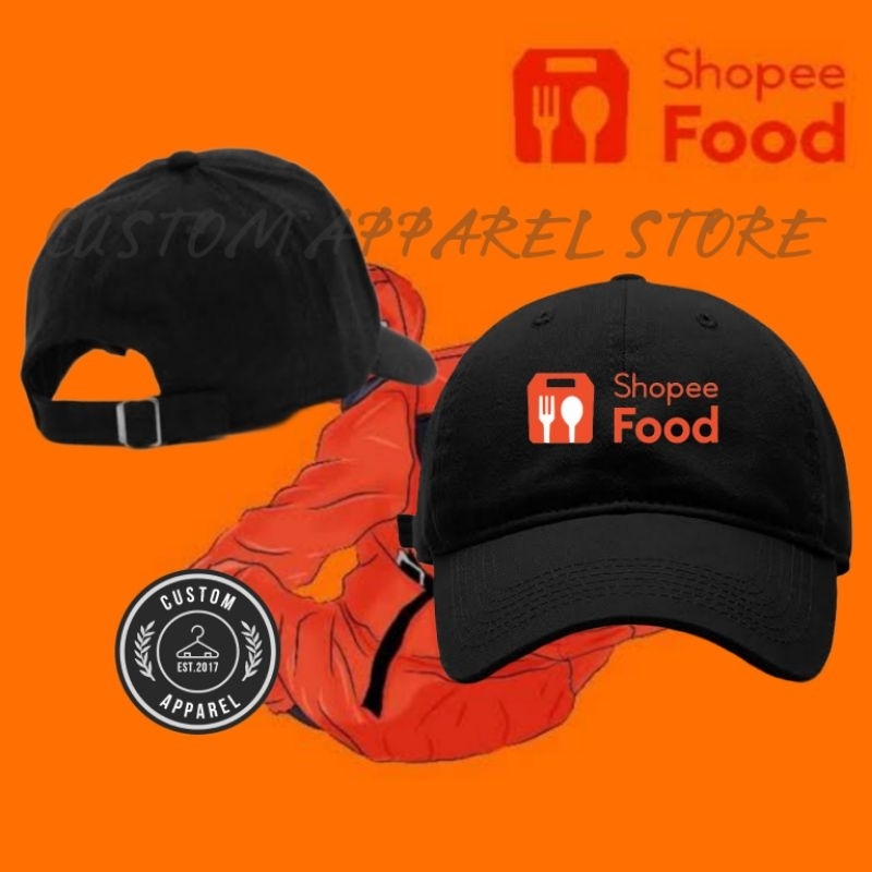 Topi Baseball Cap - Shopee Food Logo