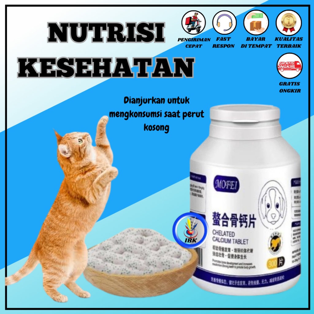 HARGA PER-CAPSUL Kalsium Anjing Kondroitin Tulang Besar Kalsium kucing Suplemen Tulang IBK_123