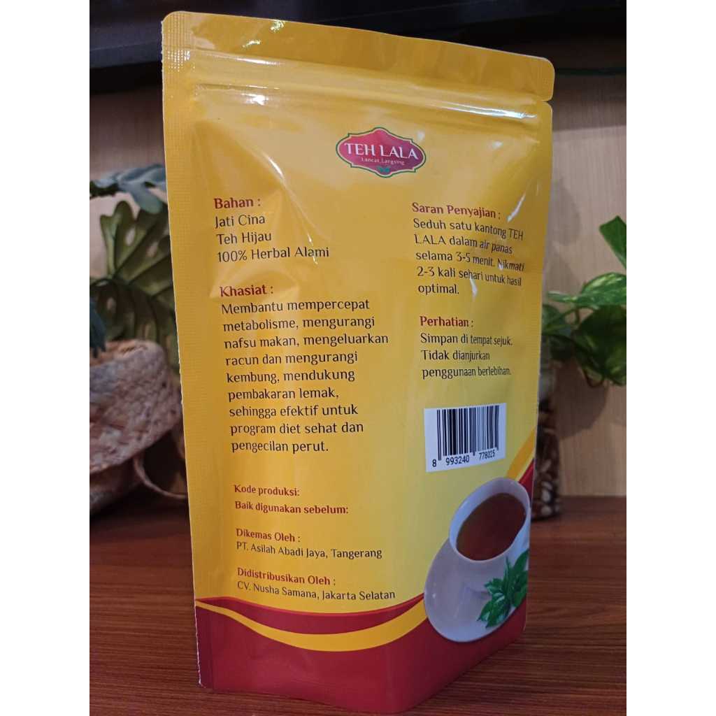 

TEH LALA Lancar Langsing Jati Cina + Teh Hijau 100% herbal alam