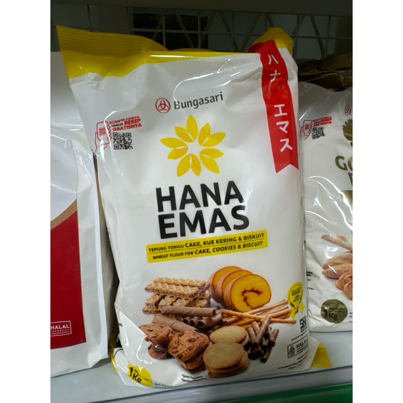

Bungasari hana emas tepung protein rendah 1kg