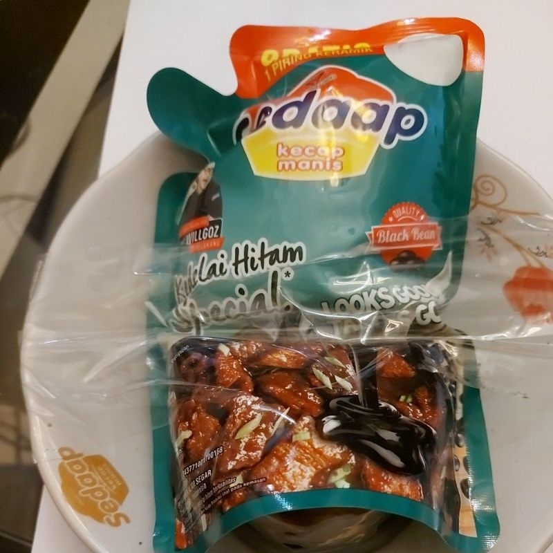 

Sedaap kecap manis 728g kedelai hitam+piring