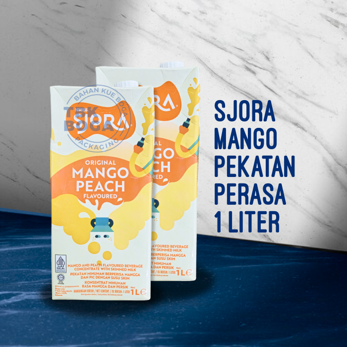 

Sjora Mango Peach ( 1 liter ) Nestle Original Minuman Perisa Mangga Manga Susu Skim Sirup