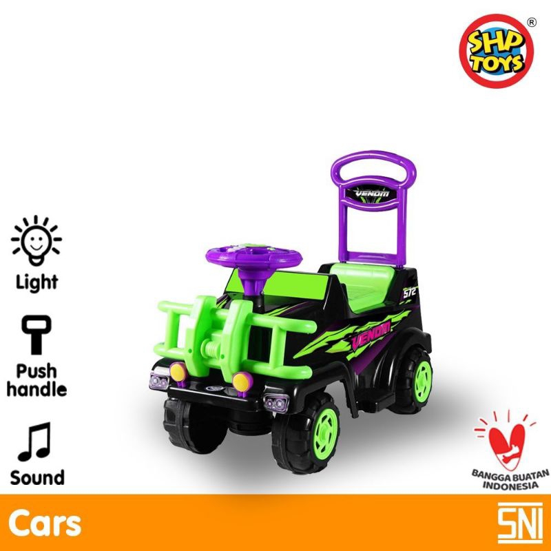 SMJ 572V/Mainan Mobil Duduk Monster Venom Ride On SHP Mainan Anak Dorongan/Mainan anak mobil Mobilan