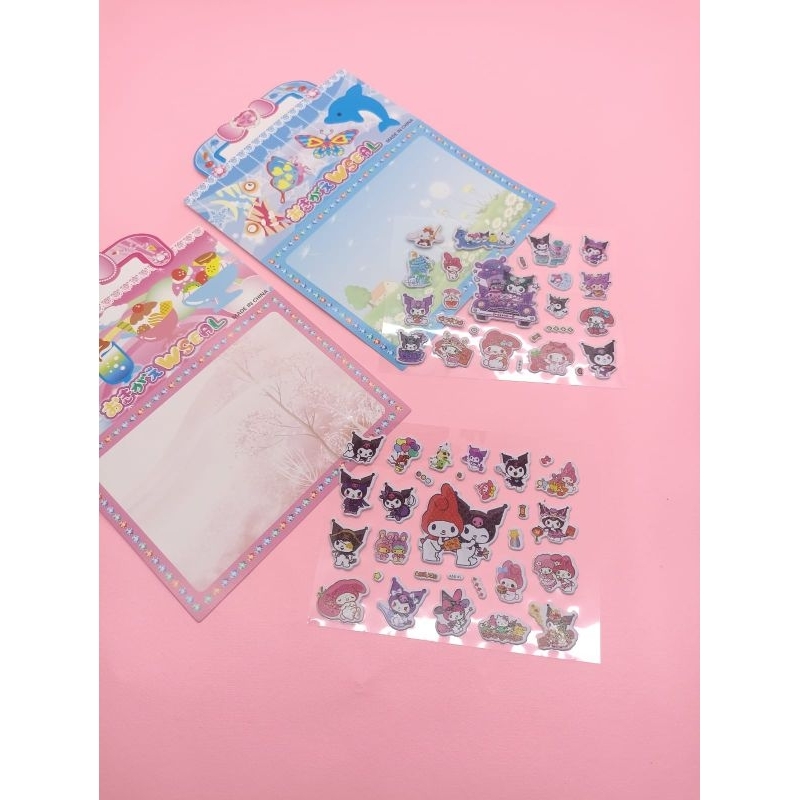 

STIKER TAS KUROMI / STIKER MOTIF SANRIO TIMBUL HARGA 1 PAK ISI 20 LEMBAR