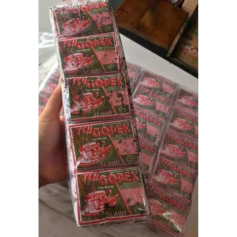

Teh tubruk Gopek 1 pak isi 10 pcs kemasan 40 gram