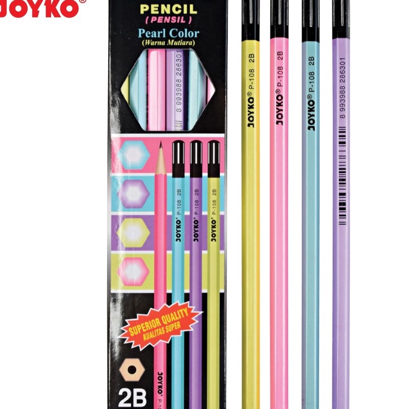 

CUCIGUDANG Pencil Pensil P18 2B Pearl 1 BOX 12 PCS