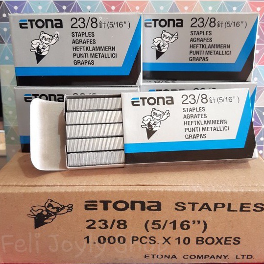 

TERLARISSS Isi Staples Stapler Refill Staples tembak Etona 238 516 isi 1pcs