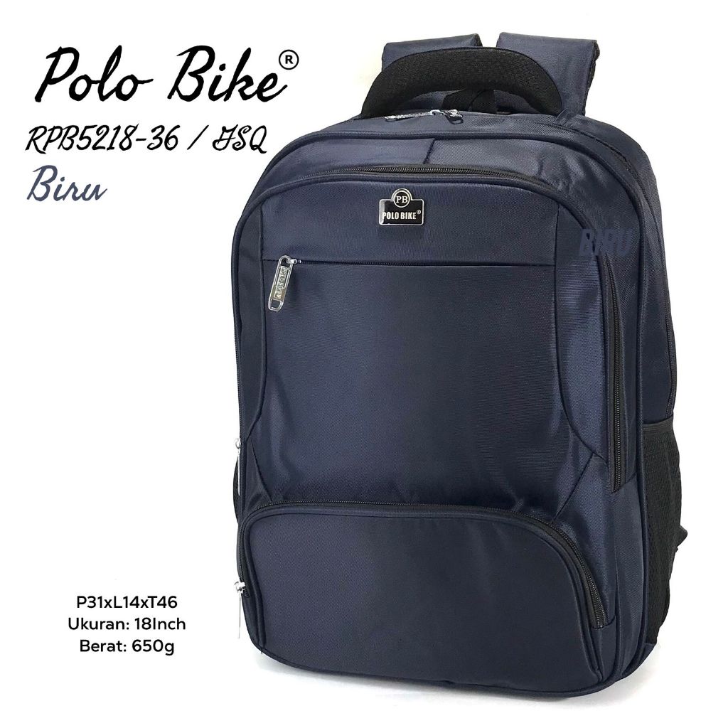 TAS RANSEL PRIA TAS RANSEL POLO BIKE TAS LAPTOP RPB5218-36