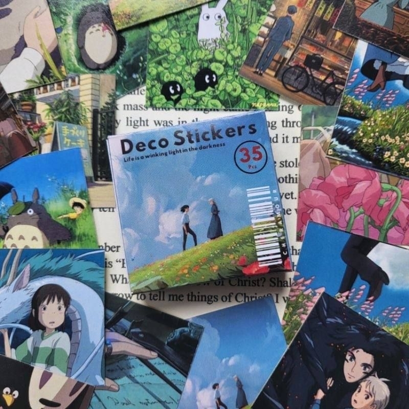

35pcs Ghibli Sticker - GHIBLI Sticker IN BOX / Howls Moving Castle Sticker / Totoro sticker set / Spirited Away Sticker / Aesthetic sticker / Journaling Sticker aesthetic / ghibli sticker aesthetic / deco journaling sticker