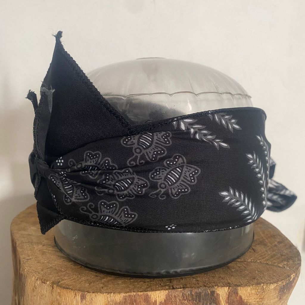 Totopong sunda dewasa terlaris | IKET SUNDA HITAM POLOS BUKA | Iket sunda dan jawa Katun PREMIUM