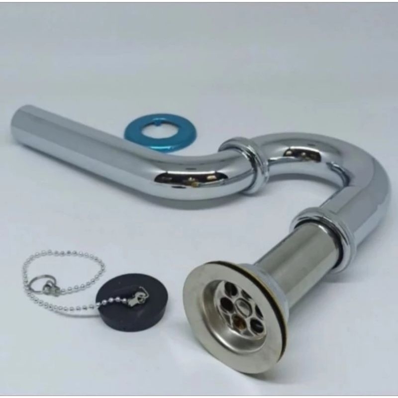 Sifon Leher Angsa Wastafel Stainless / Sifon Wastafel Stainless / Sifon Pembuangan Wastafel Stainles