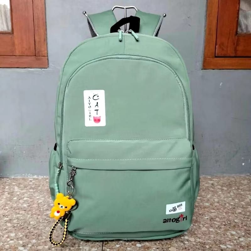 Tas Alto, Tas Sekolah, Tas Ransel Sekolah Polos Alto Girl Original Cat
