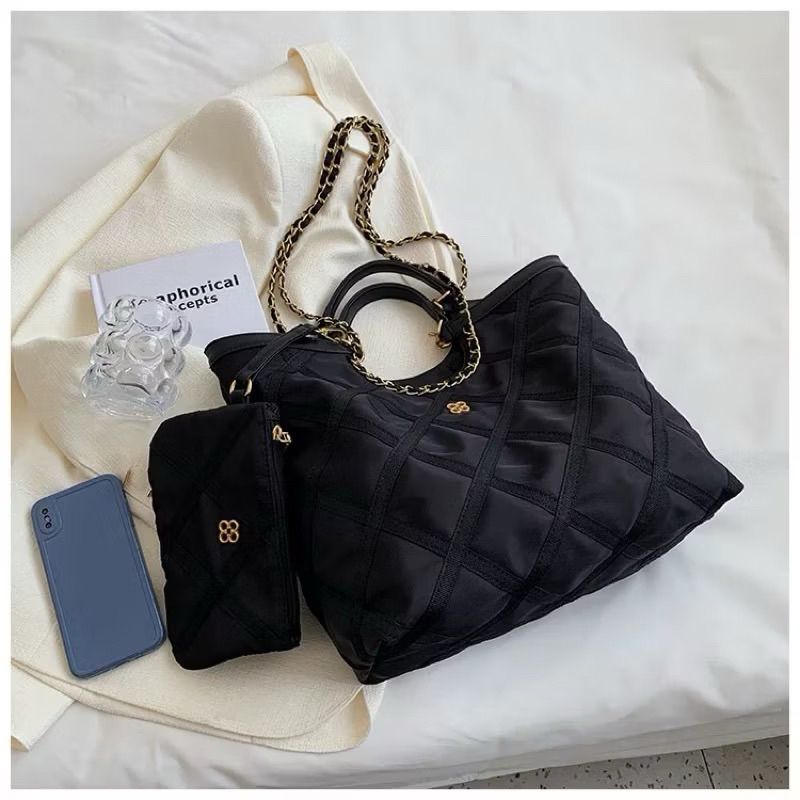 Tas Bahu Wanita Oxford Cloth Tas Jinjing Cewek Shoulder Tote Bag GT 137