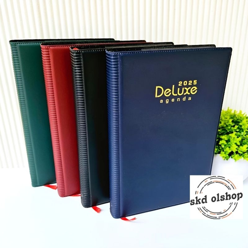 

Buku Agenda Deluxe tahun 2025 kertas hvs cream ukuran A5 ( terima cetak costume logo )