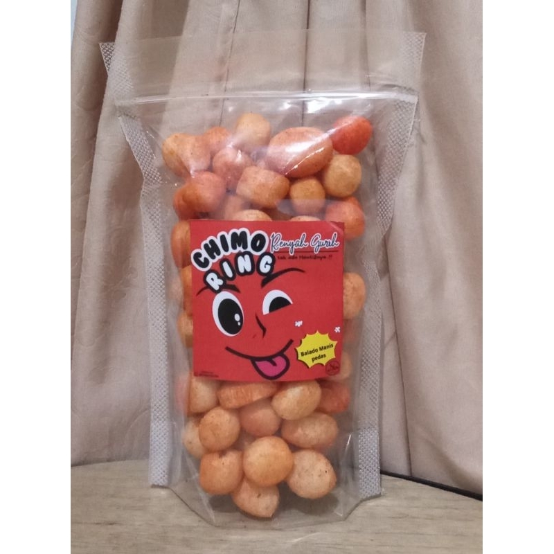 

Makanan ringan CHIMORING rasa Balado kemasan pouch 100 g