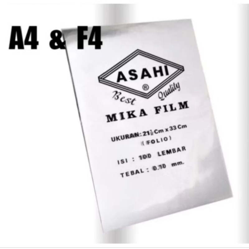 

Plastik Mika Jilid ASAHI 0.10mm ( 1pak/100lembar )