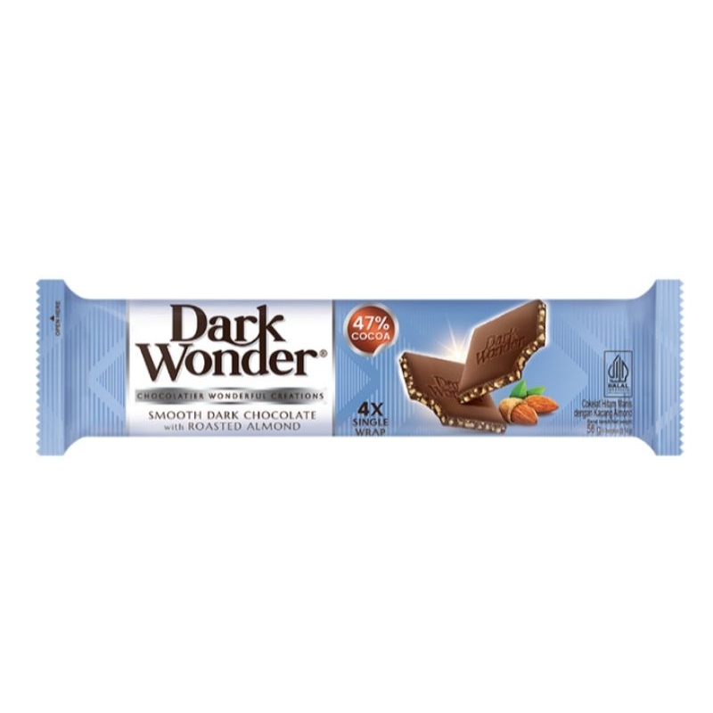 

Dark Wonder Smooth Dark Chocolate Roasted Almond 4 x 14 gram