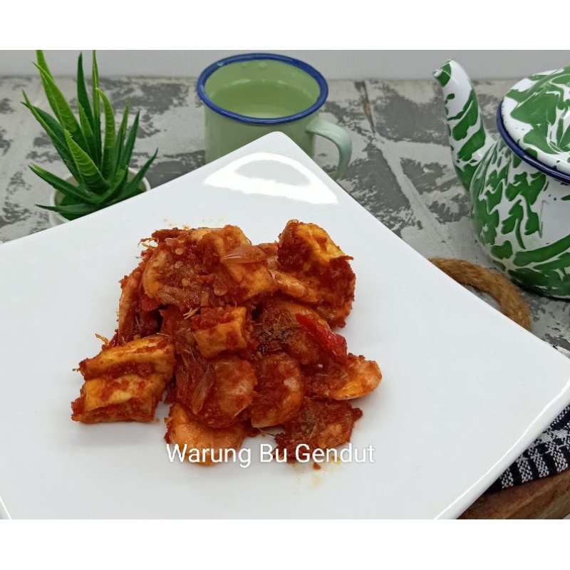 

udang tahu balado
