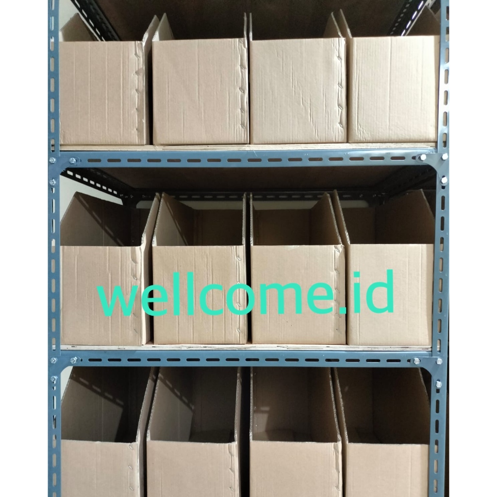 

BIN BOX KARDUS DISPLAY KARTON RAK GUDANG Ukuran 60x23 cm Double Wall