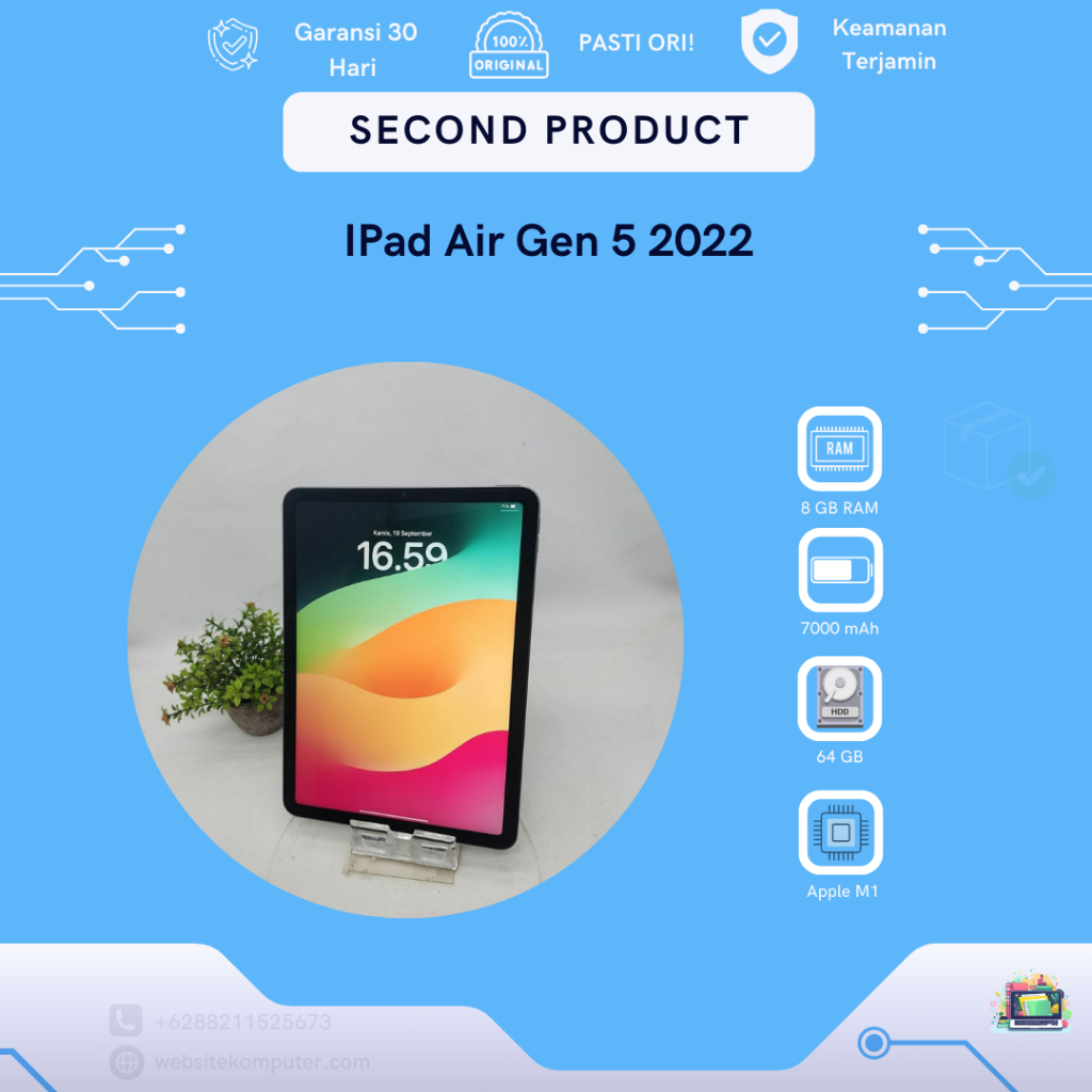 Apple IPad Air Gen 5 Wifi Only 2022 64GB