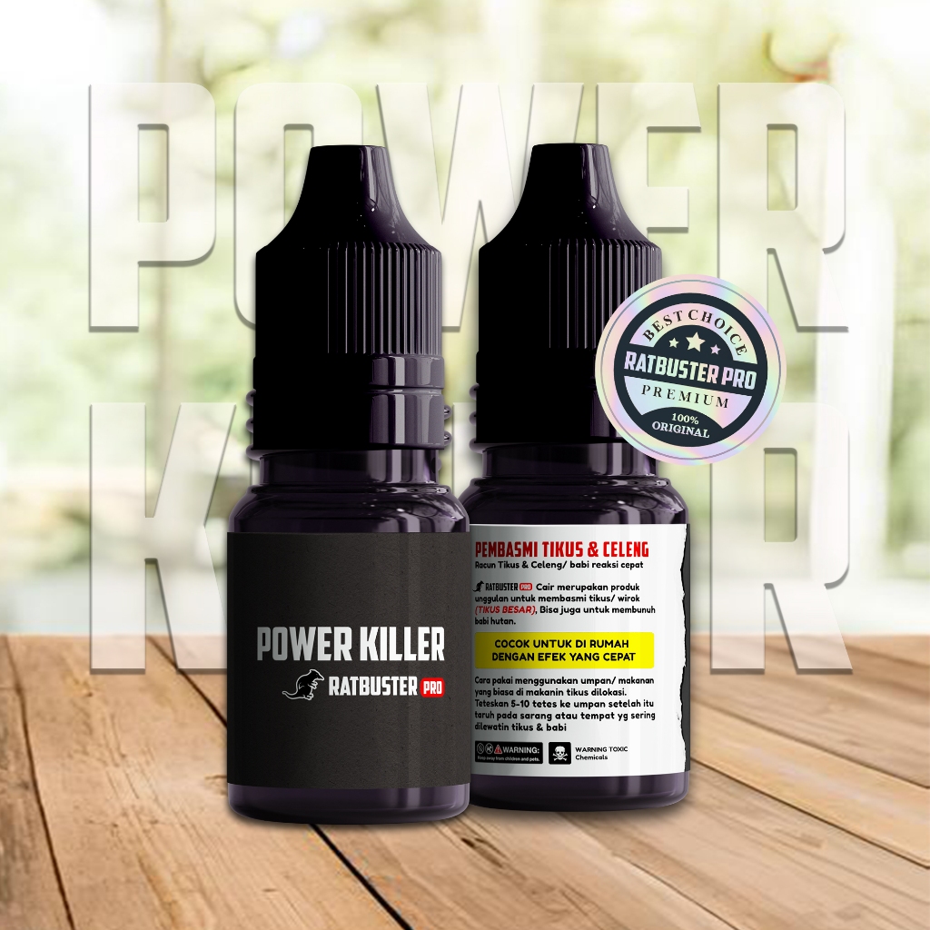 POWER KILLER CAIR - Rodentisida Dosis Tinggi Ampuh Untuk Hama Tikus [GRATIS DI PAKET PEMBELIAN RATBU