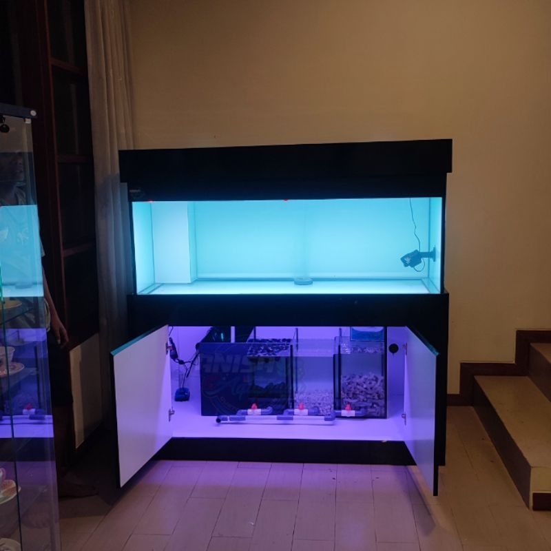 PAKET AQUARIUM KABINET 150X70X60 FULL 12MM FULL SET