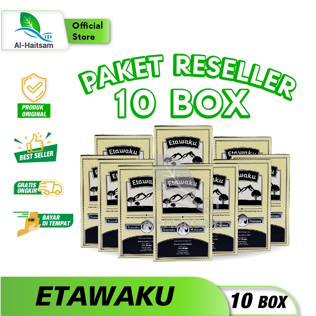 

ETAWAKU PLATINUM ASLI ORIGINAL PAKET 10 BOX Susu Kambing Etawa Atasi Masalah Pernapasan Nyeri Sendi dan Tulang