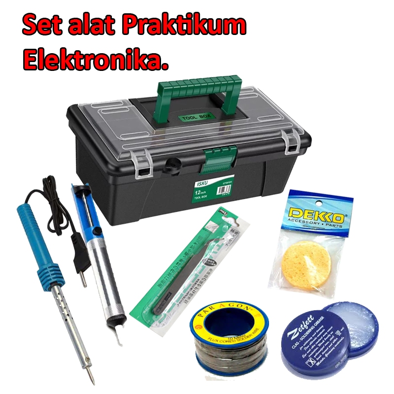 Set alat-alat tangan Praktikum Elektronika