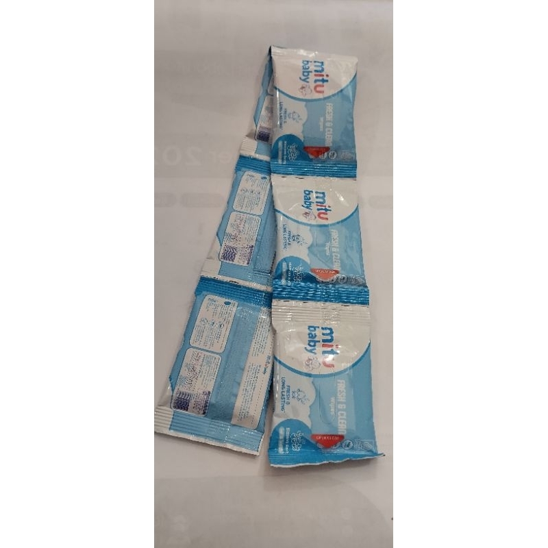 MITU baby Fresh & Clean wipes, renteng.