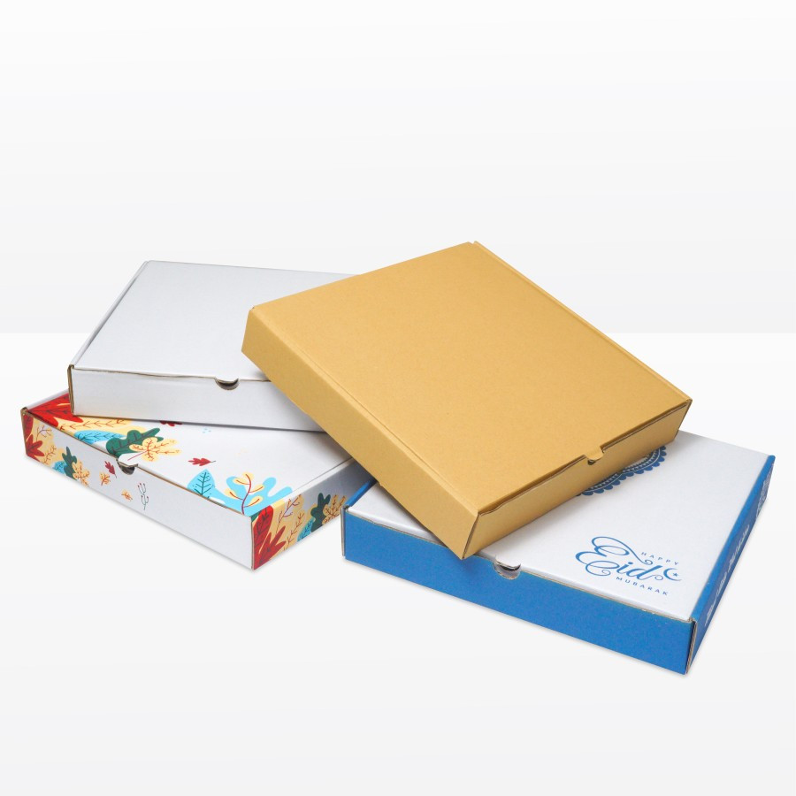 

10 Pcs Box Die Cut Pizza Loyang 30 Kotak Hampers Makeup 30x30x5 Cm Dus Packing Baju Jersey