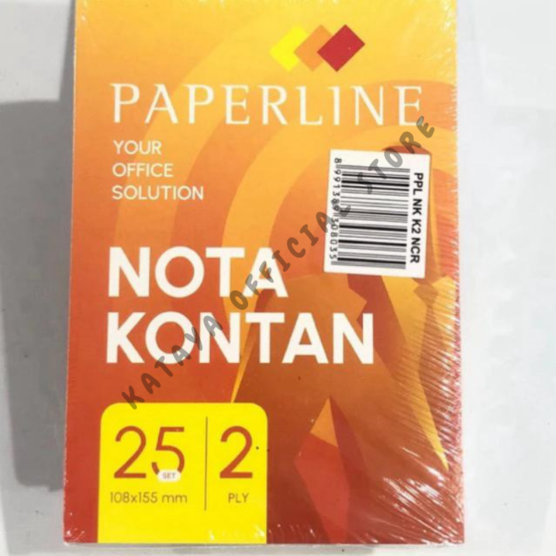 

Nota Kontan Paperline Besar/Kecil 2 Ply / Pack Isi - 10 Buku