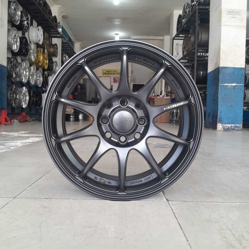 Velg mobil ring 15 warna hitam untuk Ayla Sirion Datsun dll hsr Indy r15