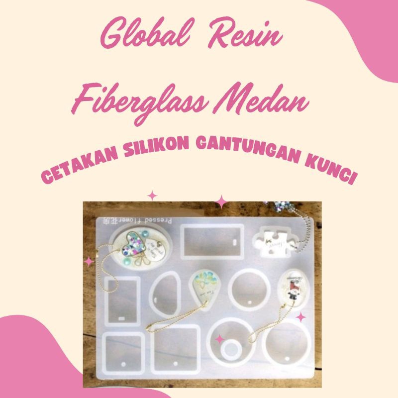 Cetakan silikon gantungan kunci resin